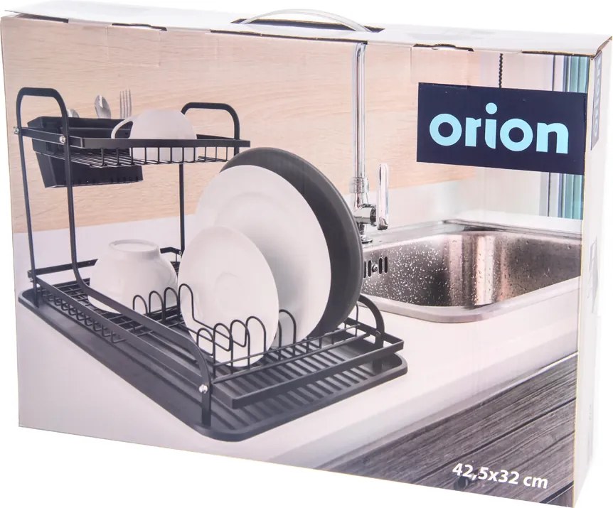 Orion Odkapávač na nádobí, černý 2 - patrový, RADKA2