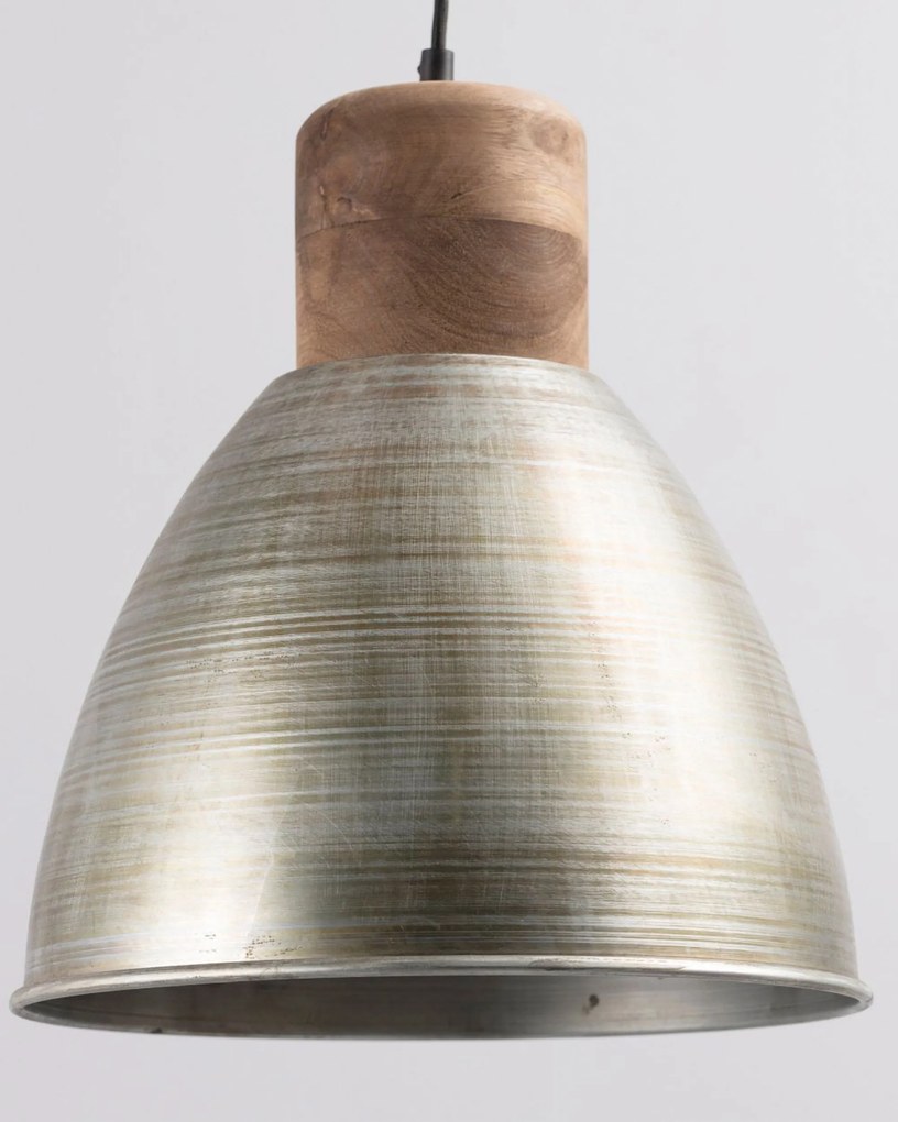 Závesná lampa Ismay priemer 33cm silver&amp;olive