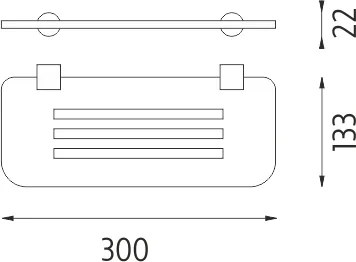 Nimco Polica, 30 cm IXI - BR X330-26