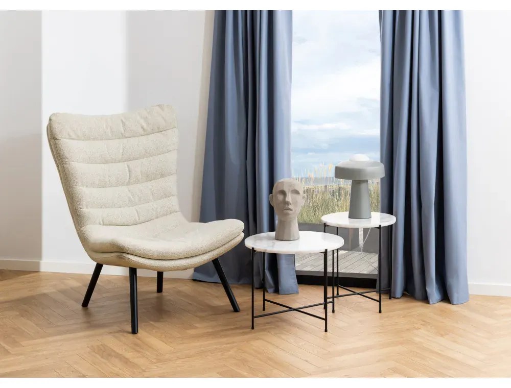 Odkládací stolek Avila III bílý mramor