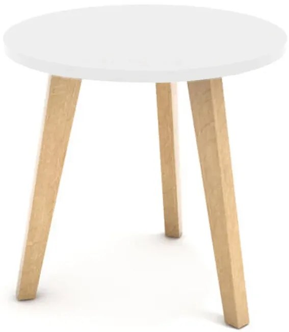 Konferenčný stolík v škandinávskom štýle 40 cm - biely