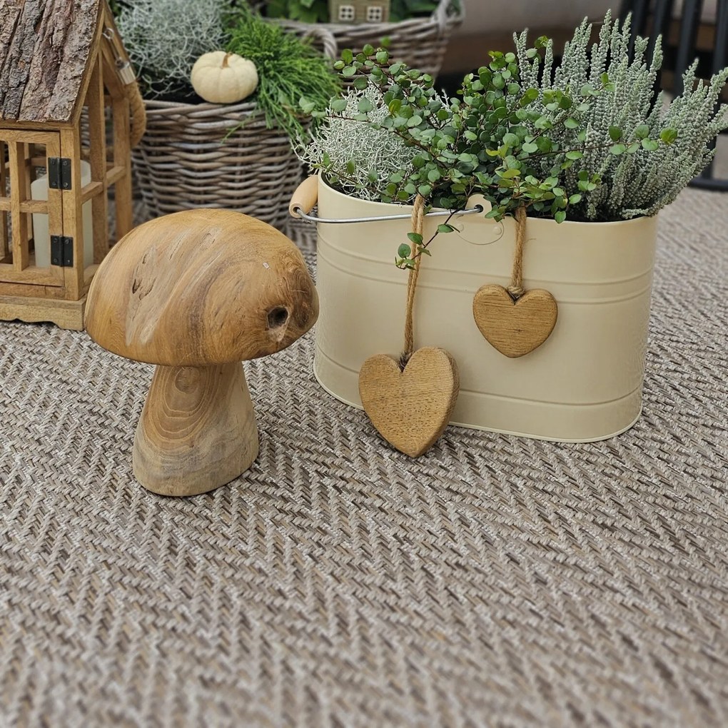 Kusový koberec Brave 103615 natural Brown z kolekcie Elle – na von aj na doma, 120x170, béžová, chodba / predsieň, ELLE Decoration