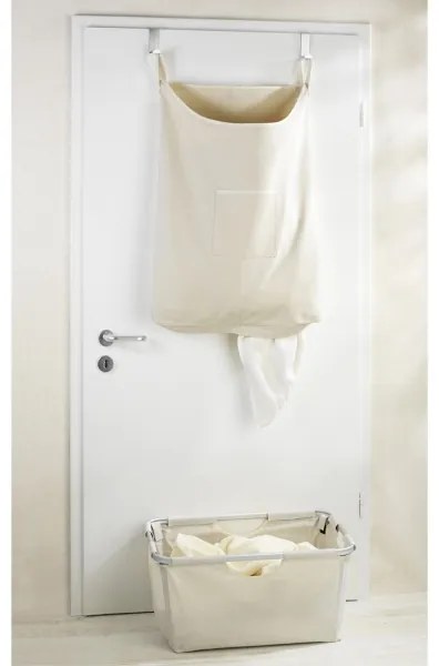 WENKO 62107100 - Kôš na bielizeň CANGURO 52x81 cm béžová/strieborná
