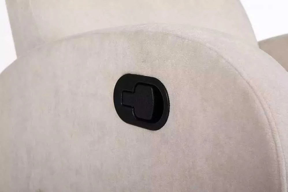 LuxuryForm DESIGN Televízne kreslo BRUNO otočné s polohovaním - béžové