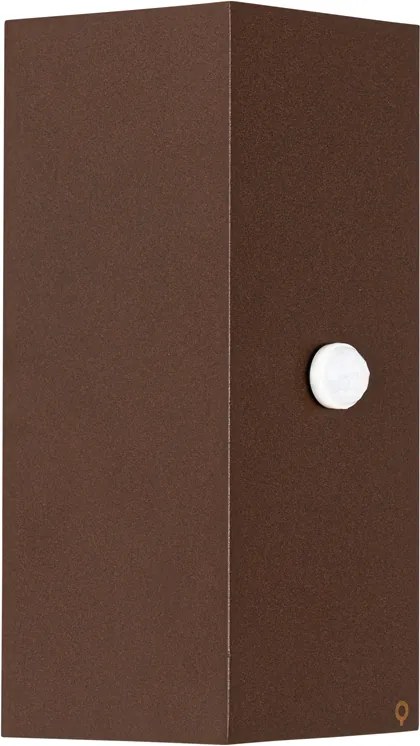 Nástenné svietidlo hrdzavohnedé 2 svietidlo GU10 AR70 IP44 s pohybovým senzorom - Baleno