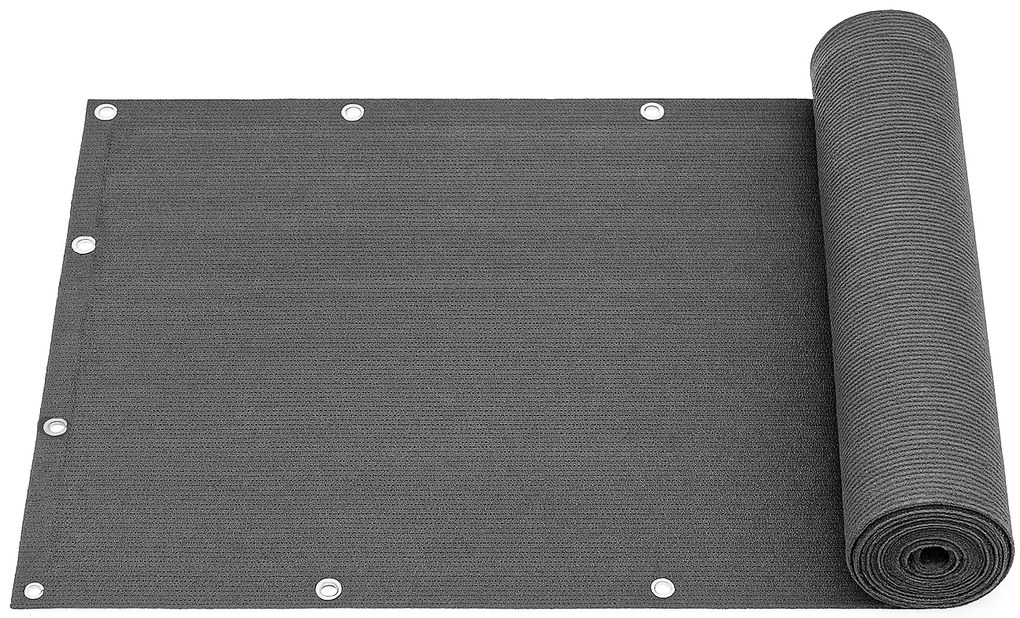 MultiGarden Tieniaca sieť na balkón s príslušenstvom 100x700 cm - sivá MultiGarden