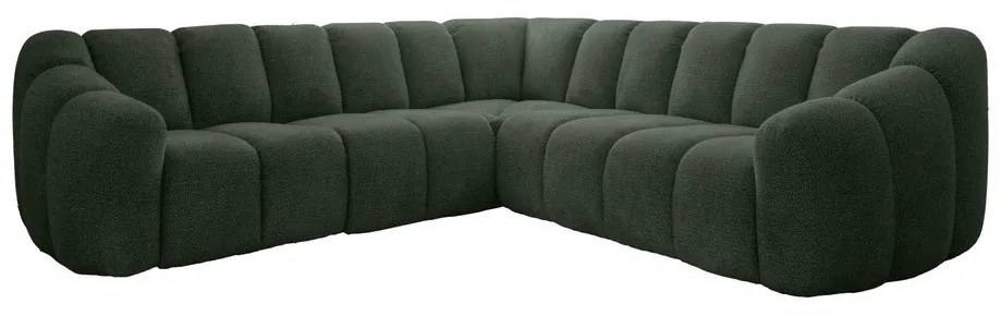 Tmavozelená rohová pohovka Shell – Miuform