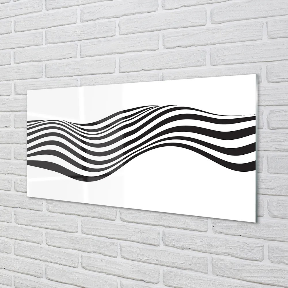 Obraz na akrylátovom skle Zebra pruhy vlna 125x50 cm