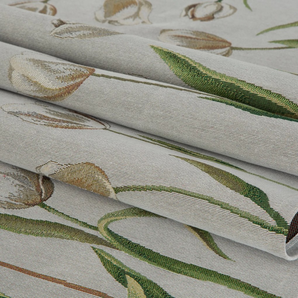 GOBELÍNOVÝ OBRUS NATUR 140X180 CM KVETY