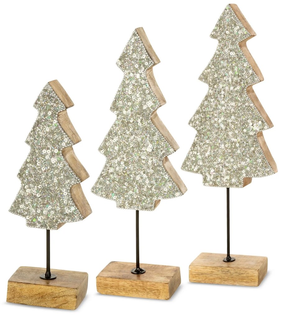 VIANOČNÁ SOŠKA TREE SADA 2KS 11X5X30 CM VIACFAREBNÁ