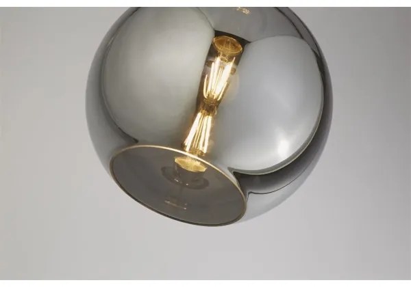 Searchlight - Luster na lanku BALL 1xE27/60W/230V čierna