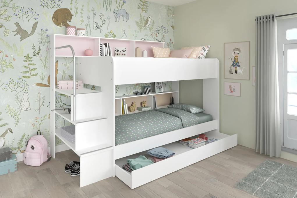 Detská poschodová posteľ Swan - 3 osoby | BIANO