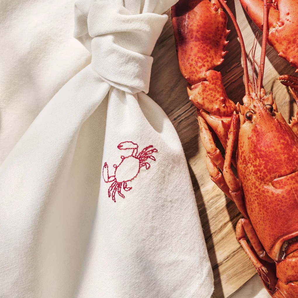 Ib Laursen Látkový obrúsok s výšivkou Atlantis Crab