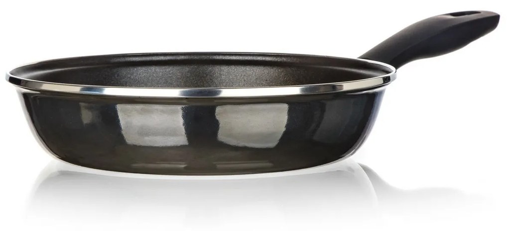 Banketová smaltovaná panvica METALLIC Black 24 cm,s nepriľnavým povrchom, 24 cm