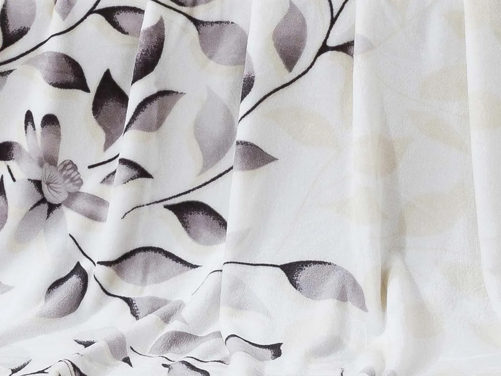 XPOSE® Mikroplyšová deka IVANKA - sivá 140x200 cm