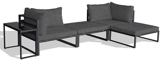 Autronic BONTEC Záhradná zostava, kov, látka, sivá, AZ-L1761 GREY Farba: Šedá