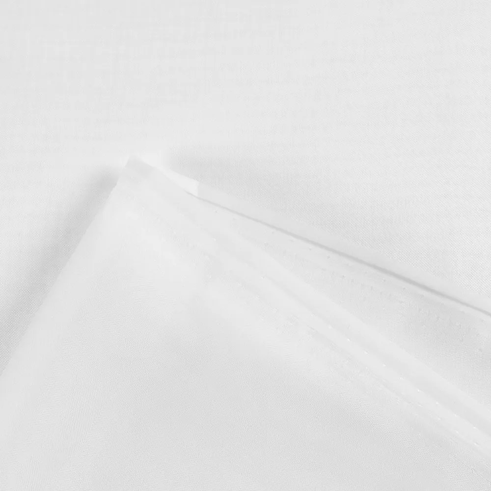 Voál biely hladký s olovkom ZAC-015 výška 365 cm Iba metráž