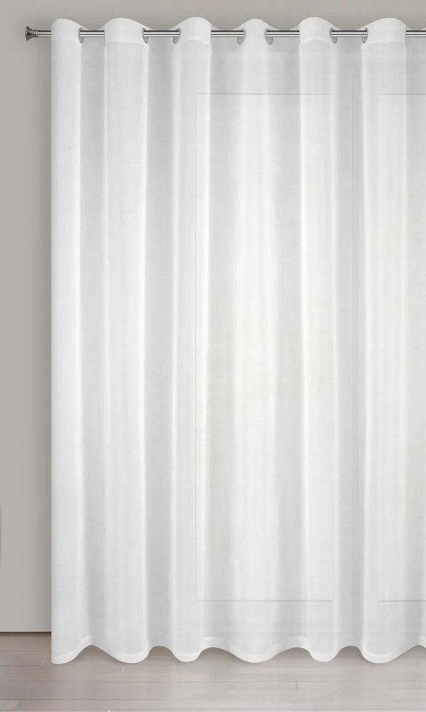 ZÁCLONA NA KRÚŽKOCH LUCY 300X250 CM BIELA