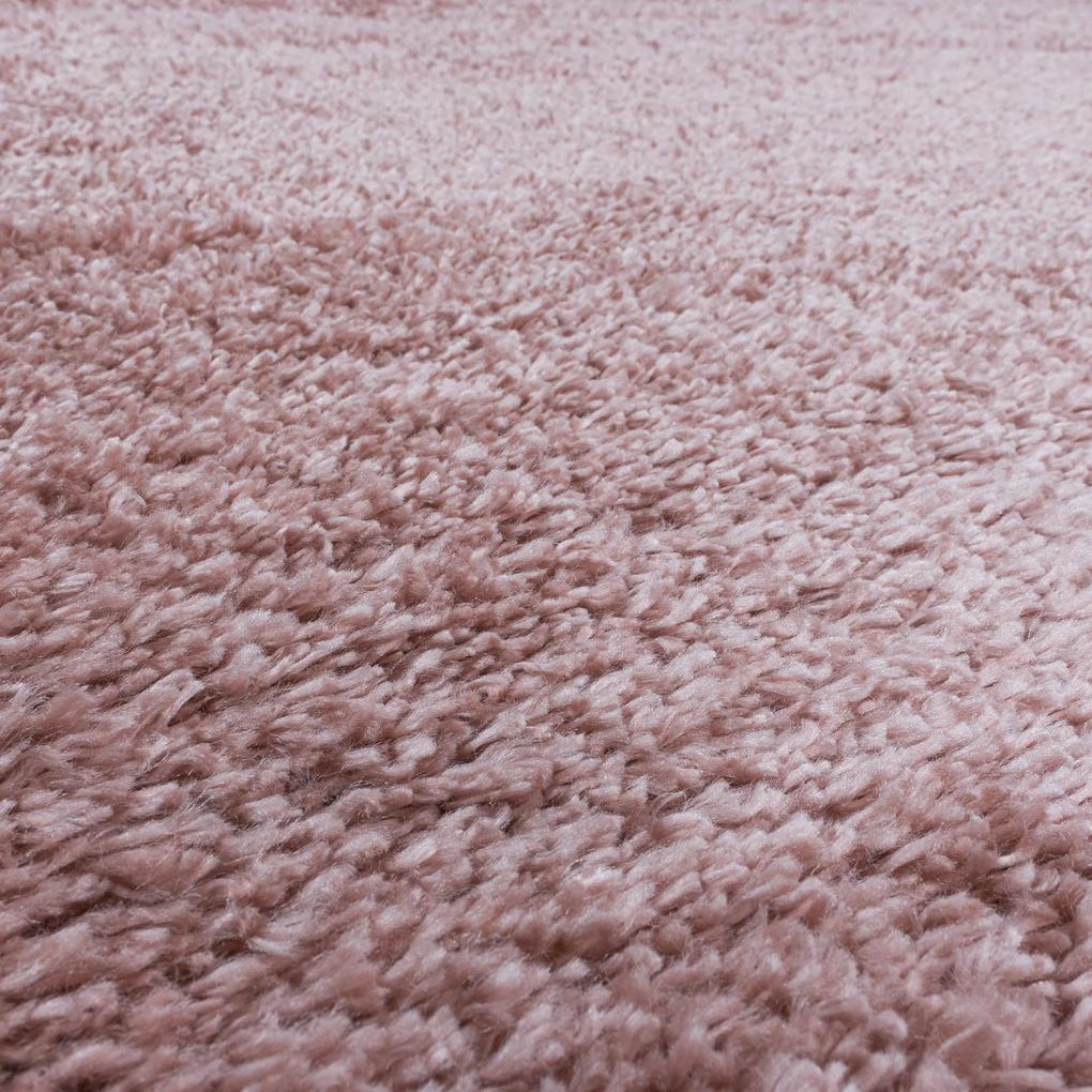 Ayyildiz Kusový koberec FLUFFY 3500, Okrúhly, Ružová Rozmer koberca: 120 cm KRUH