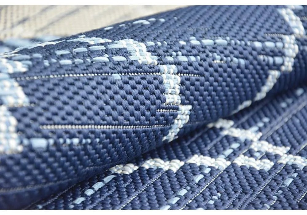 Kusový koberec Rombo modrý 80x150cm