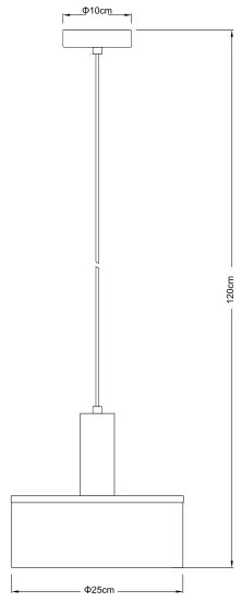 Globo 15551H2 - Luster na lanku CLASSIS 1xE27/15W/230V