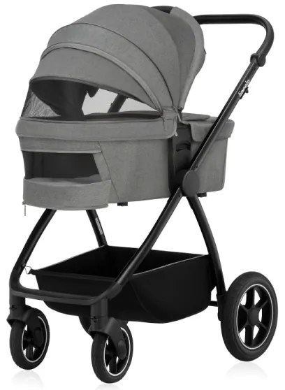 Lionelo - Kombinovaný kočík 2v1 MERIL Grey Stone