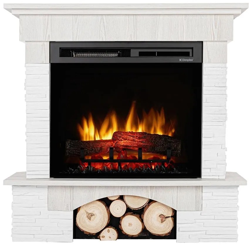 Elektrický krb Porto 23 biela borovica