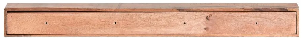 furniture-nabytek.cz - Masivní nástěnná police Country Mango, lakovaná, hnědá – 160 cm