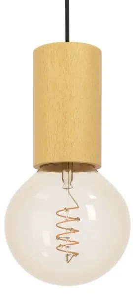 Eglo 900801 - Luster na lanku POZUETA 1xE27/40W/230V hnedá