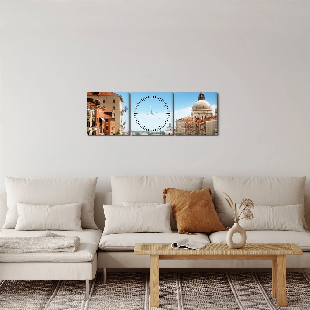Obraz - Venice (s hodinami) (90x30 cm)