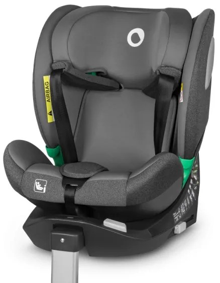 Lionelo - Otočná autosedačka s bázou BRAAM i-Size 40–150 cm Grey Stone