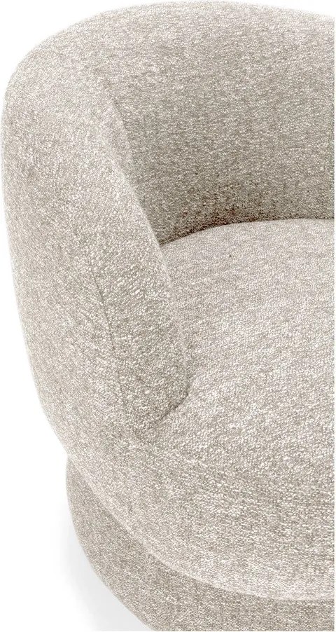 Béžové otočné kreslo Dali – MOME