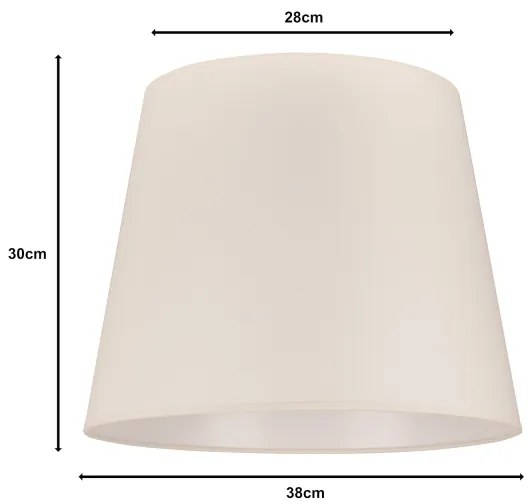 Duolla - Tienidlo k stojací lampě CLASSIC L E27 pr. 38 cm krémová