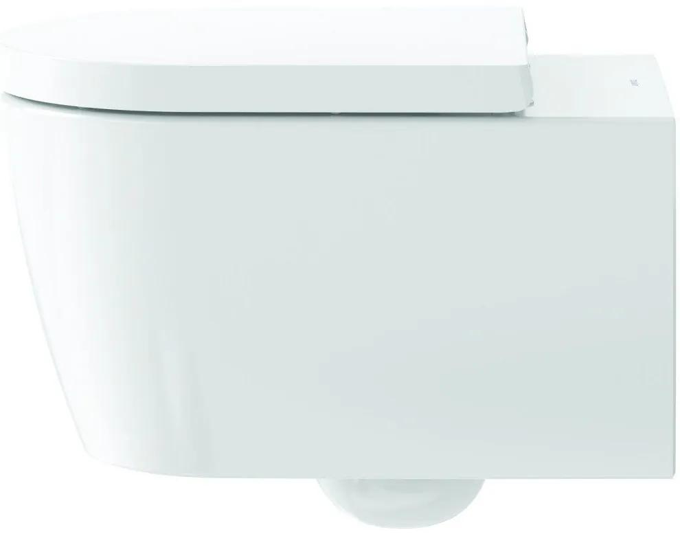 DURAVIT ME by Starck závesné WC s HygieneFlush (rotačný oplach), s hlbokým splachovaním, 370 x 570 mm, biela/biela matná, s povrchom HygieneGlaze, 2579099000