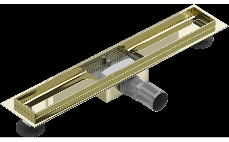 Mexen Flat teleso odtokového žľabu 50 cm, zlatá - 1515050