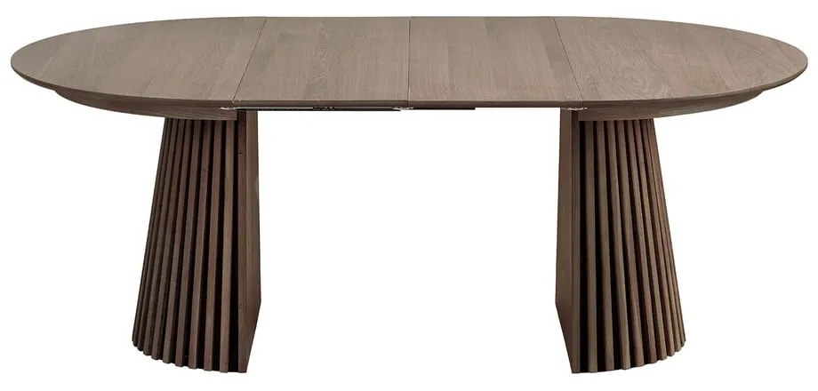 Okrúhly rozkladací jedálenský stôl s doskou v dubovom dekore ø 120 cm Osaka – House Nordic