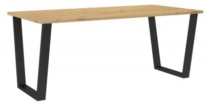 Jedálenský stôl Carol 185x67 (dub artisan) (pre 4 6 osob). Vlastná spoľahlivá doprava až k Vám domov. 1033065