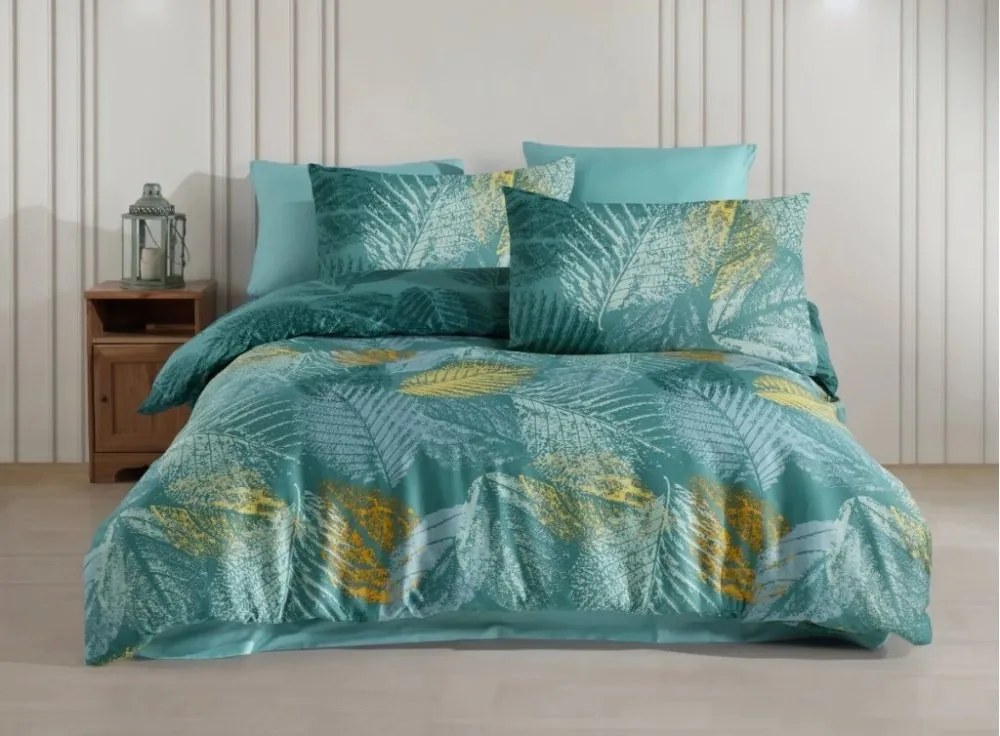 Obliečky Satén Paloma green 140x220/70x90 cm