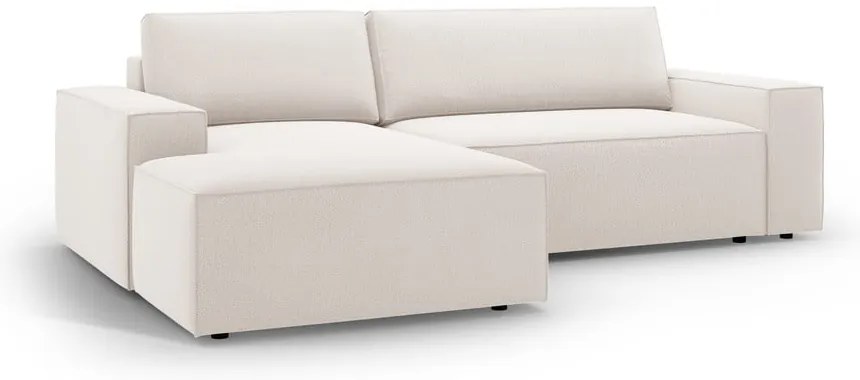 Béžová rozkladacia rohová pohovka (ľavý roh) Jodie – Micadoni Home
