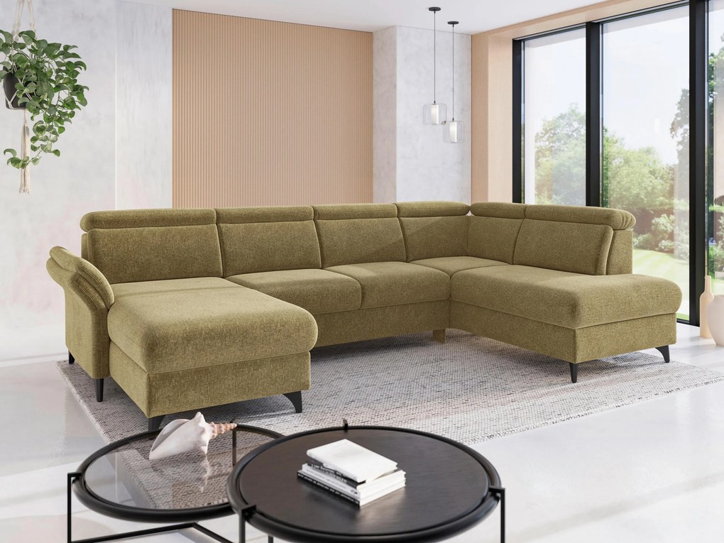 XXXLutz SEDACIA SÚPRAVA, textil, olivovozelená Sit & More - Sedačky - 0001440258B4