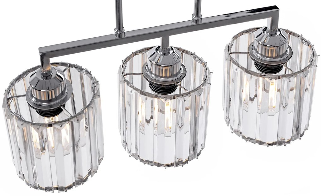 Toolight - Stropné svietidlo GLAMOUR 3xE27 392228, chrómová, OSW-09685