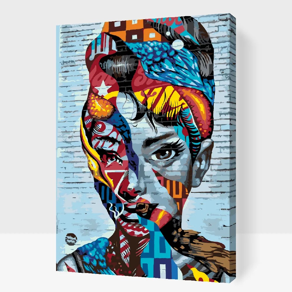 Gario Maľovanie podľa čísel Audrey Hepburn Rozmery: 40 x 60 cm, Rámovanie: S vnútorným rámom