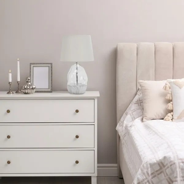 Rabalux 74227 - Stolná lampa APOLONIA 1xE27/40W/230V biela