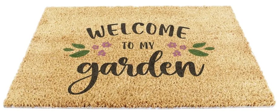 Rohožka z kokosového vlákna 60x90 cm Welcome to My Garden – Artsy Doormats