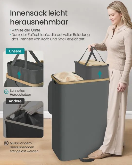 Kôš na bielizeň LCB532GN01