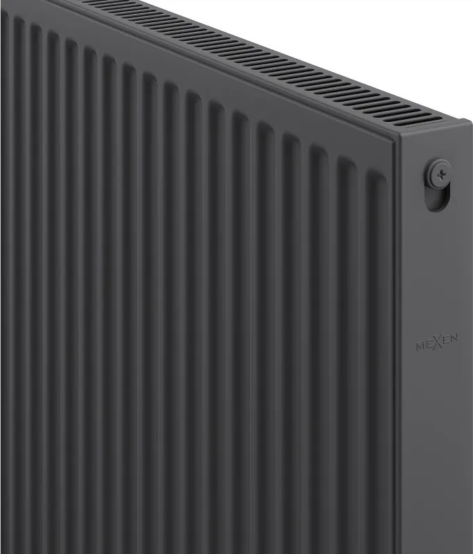 Mexen, panelový radiátor Mexen C11 500 x 800 mm, bočné pripojenie, 637 W, antracit - W411-050-080-66
