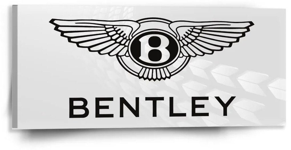 Sablio Obraz Bentley na bielej - 110x50 cm