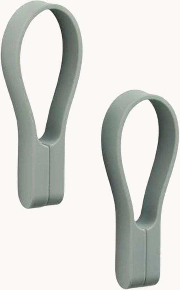 Silikónové magnetické držiaky na uteráky Loop, 2 ks