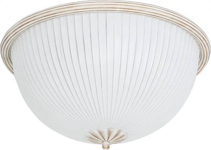 BARON WHITE 5993 | biele rustikálne stropné svietidlo