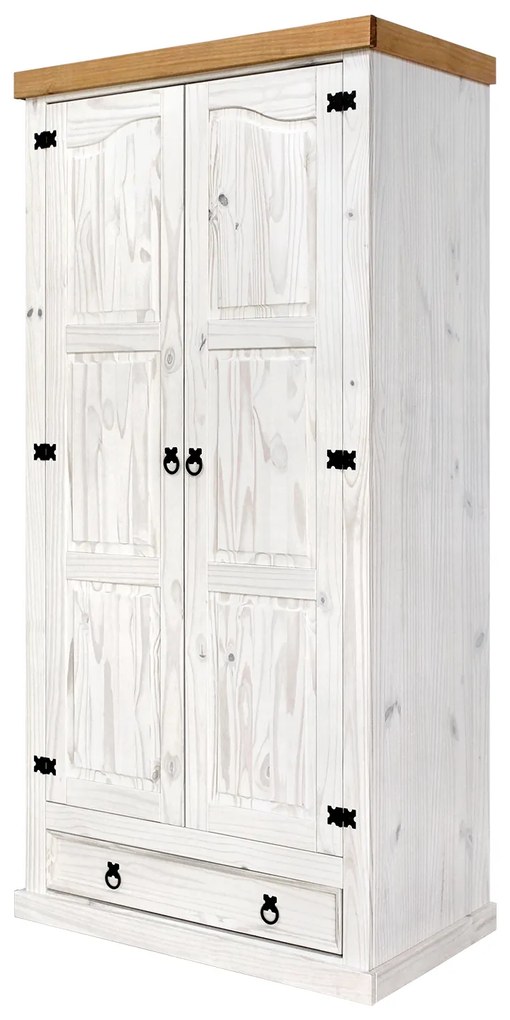 Skriňa 2-dverová CORONA biely vosk